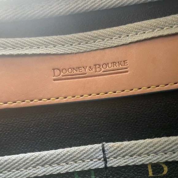 Dooney & Bourke Vintage Brown and Tan Signature Series Collection Shoulder Bag - Picture 9 of 16